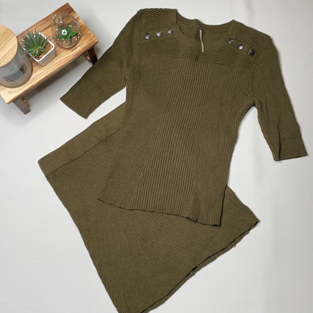 Free People 2 piece skirt set size Xs